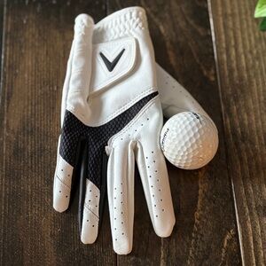 Callaway White and Black Kids Golf Glove - Right Hand